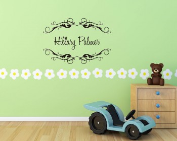 Customized Name Monogram Vinyl Decal Children Sticker
